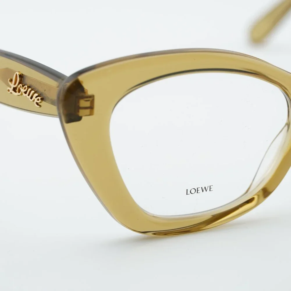 Loewe LW50067I 096 Cat Eye Eyeglasses - Glossy Green 52mm